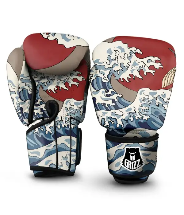 Japanese Red Sun Boxing Gloves